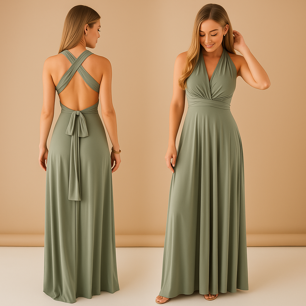 Mila | Wikkeljurk met overlengte bandjes voor dames