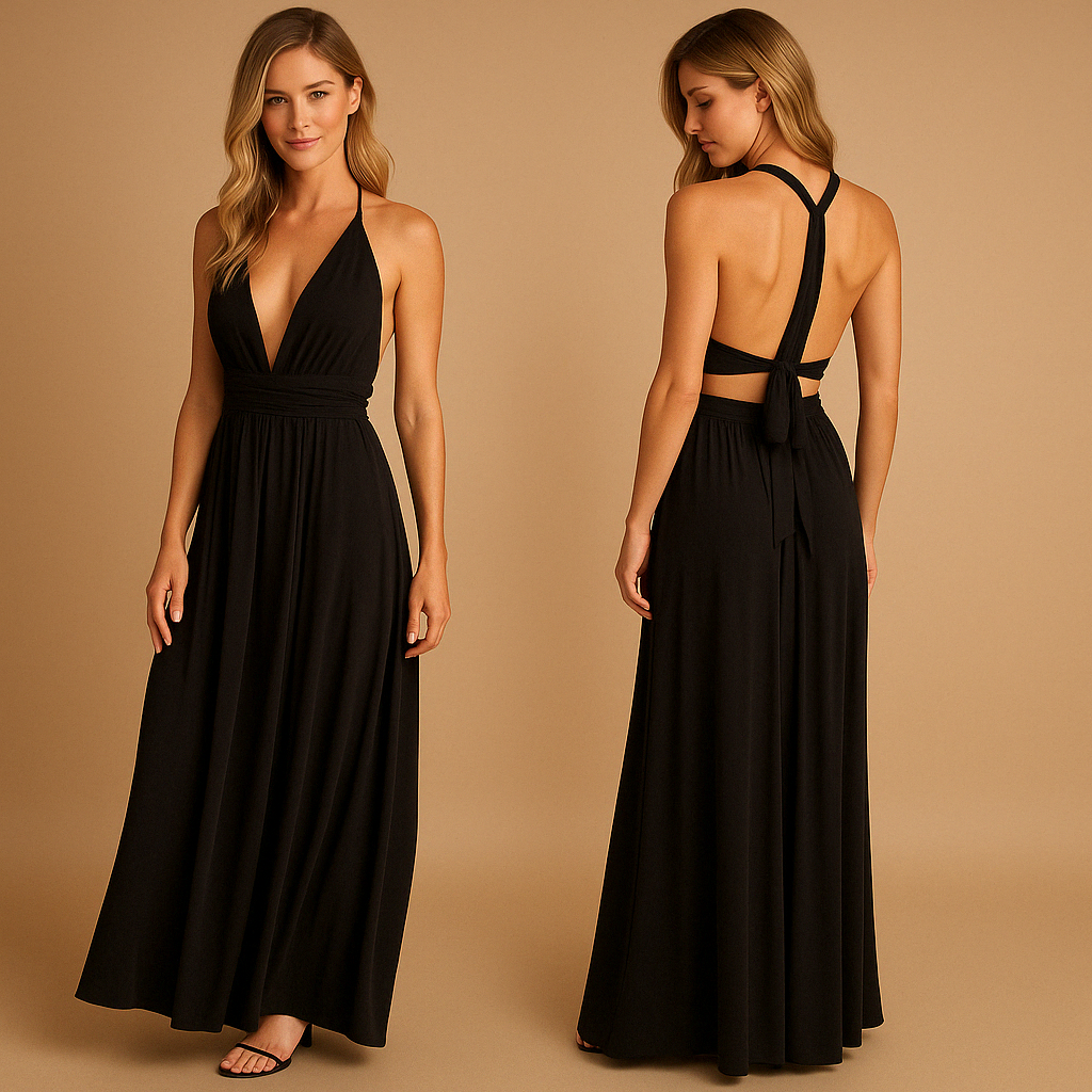 Mila | Wikkeljurk met overlengte bandjes voor dames