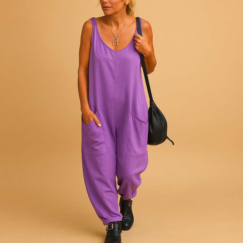 Luchtige zomerjurk met wijde pasvorm voor dames | Jildou