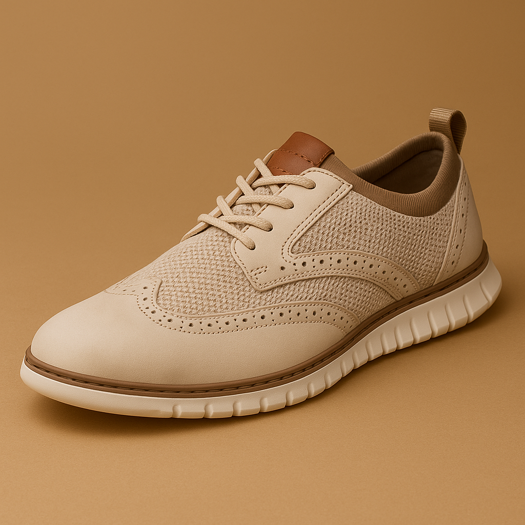 Åndbare herresko med brogue-detaljer til mænd | Thijs