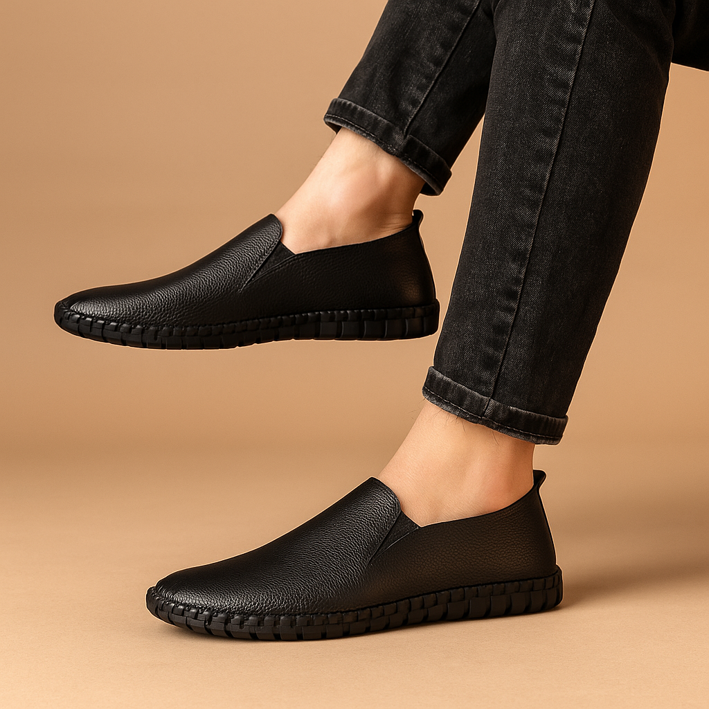 Åndbare lave herresko med skridsikker sål til mænd | Hugo