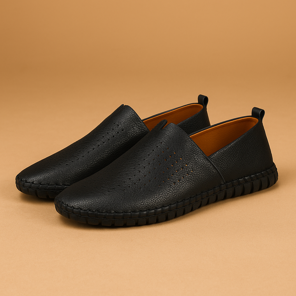 Åndbare lave herresko med skridsikker sål til mænd | Hugo