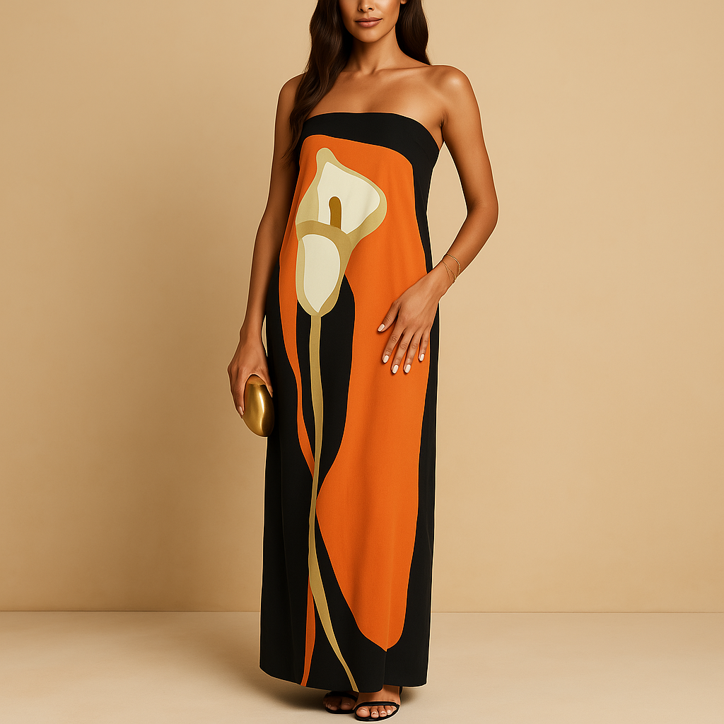 Bedrukte zomerjurk met flatterende pasvorm voor dames | Natalie