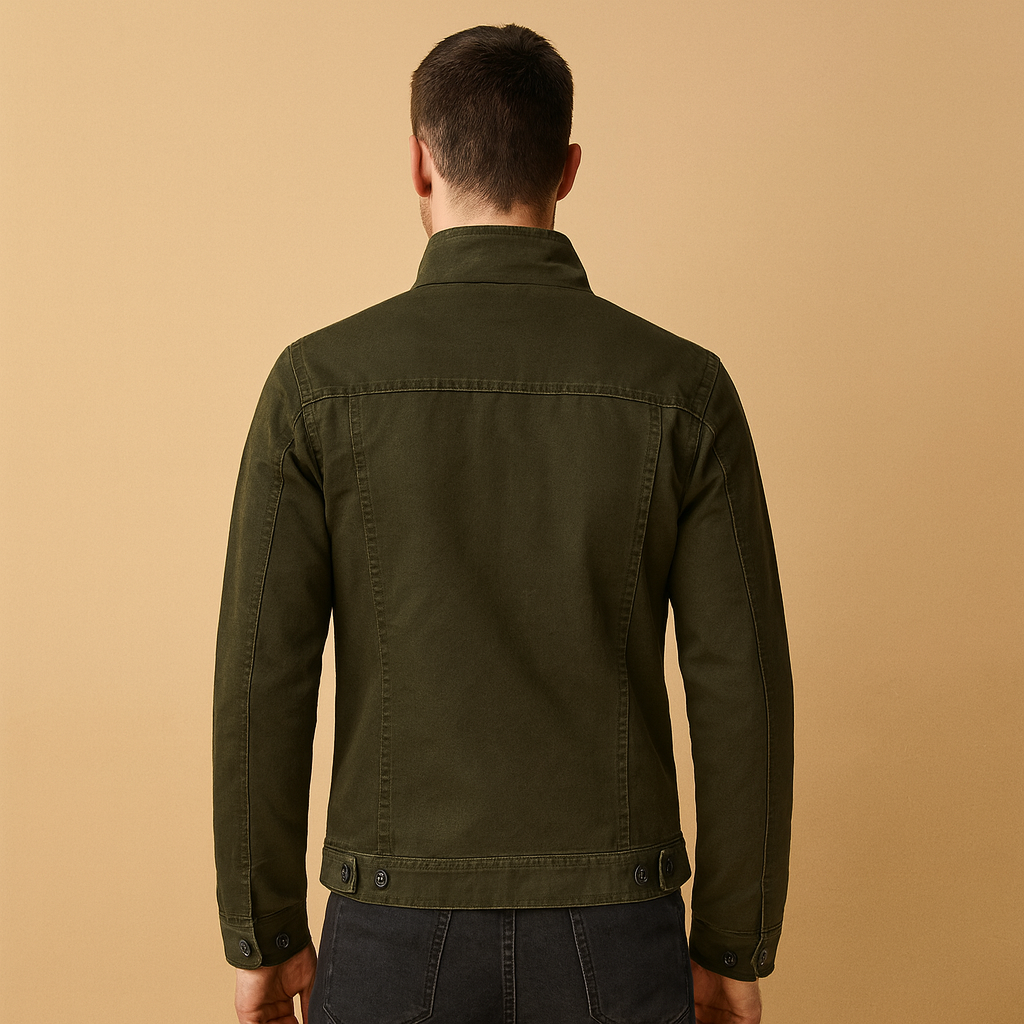 Langærmet bikerjakke til mænd | Joris