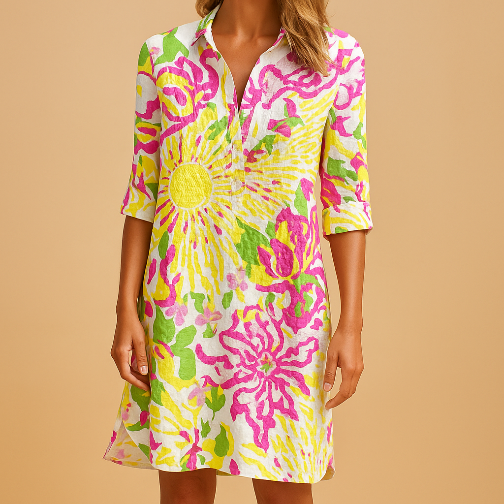 Boho zomerjurk met V-hals voor dames | Yara