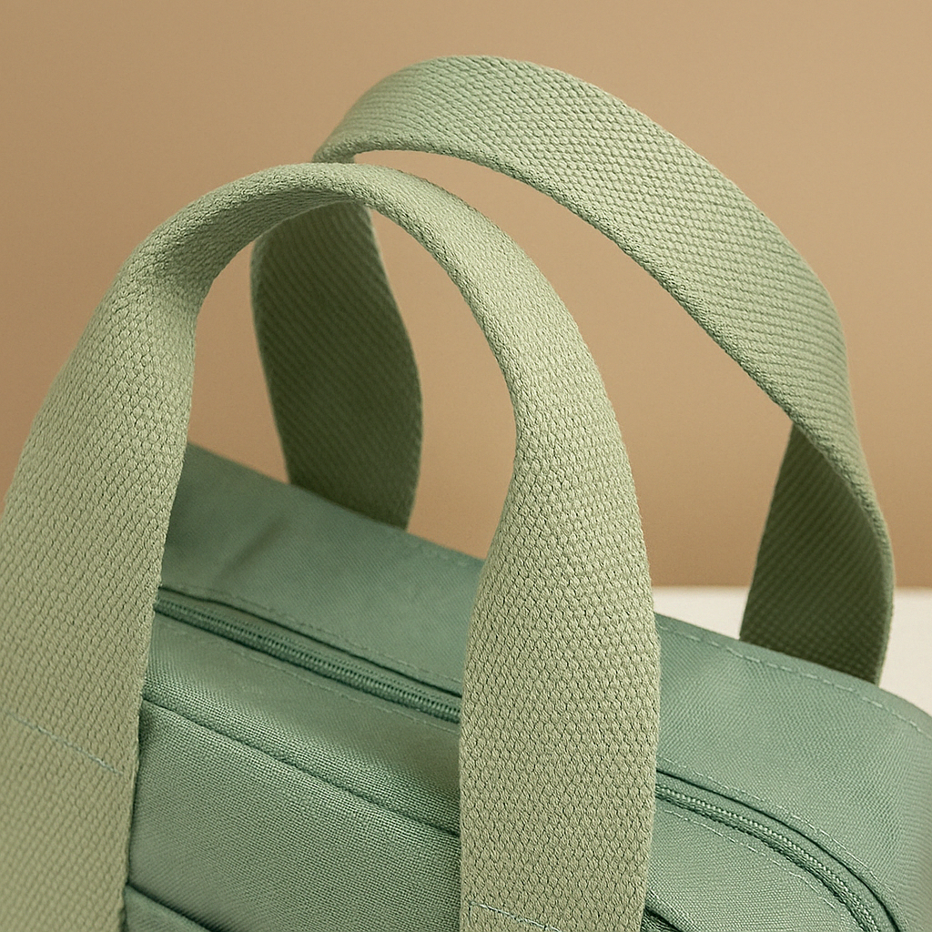 Canvas schoudertas met meerdere vakken voor dames | Nina