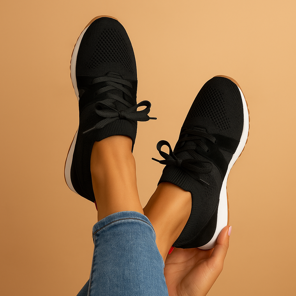 Casual sneakers met vetersluiting en zachte binnenzool voor dames | Maud