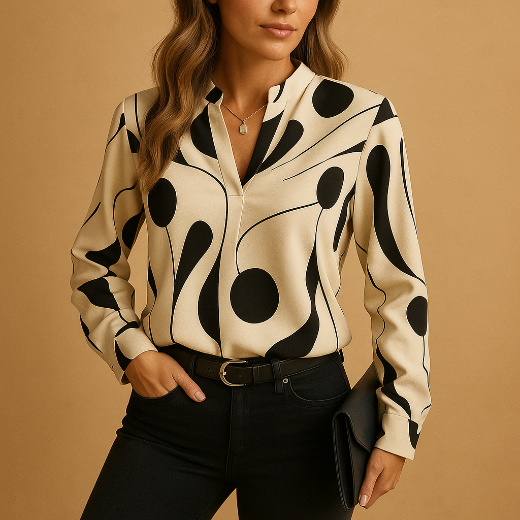 Elin | Chique blouse met print voor dames