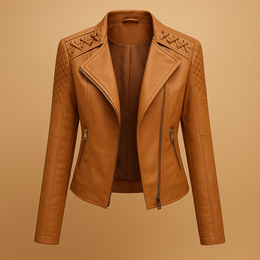 Damesjack met opstaande kraag en ritsdetails | Mireille