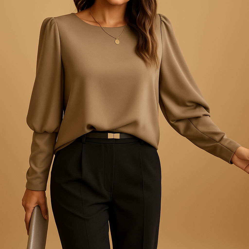 Elegante blouse met lange mouwen voor dames | Luna