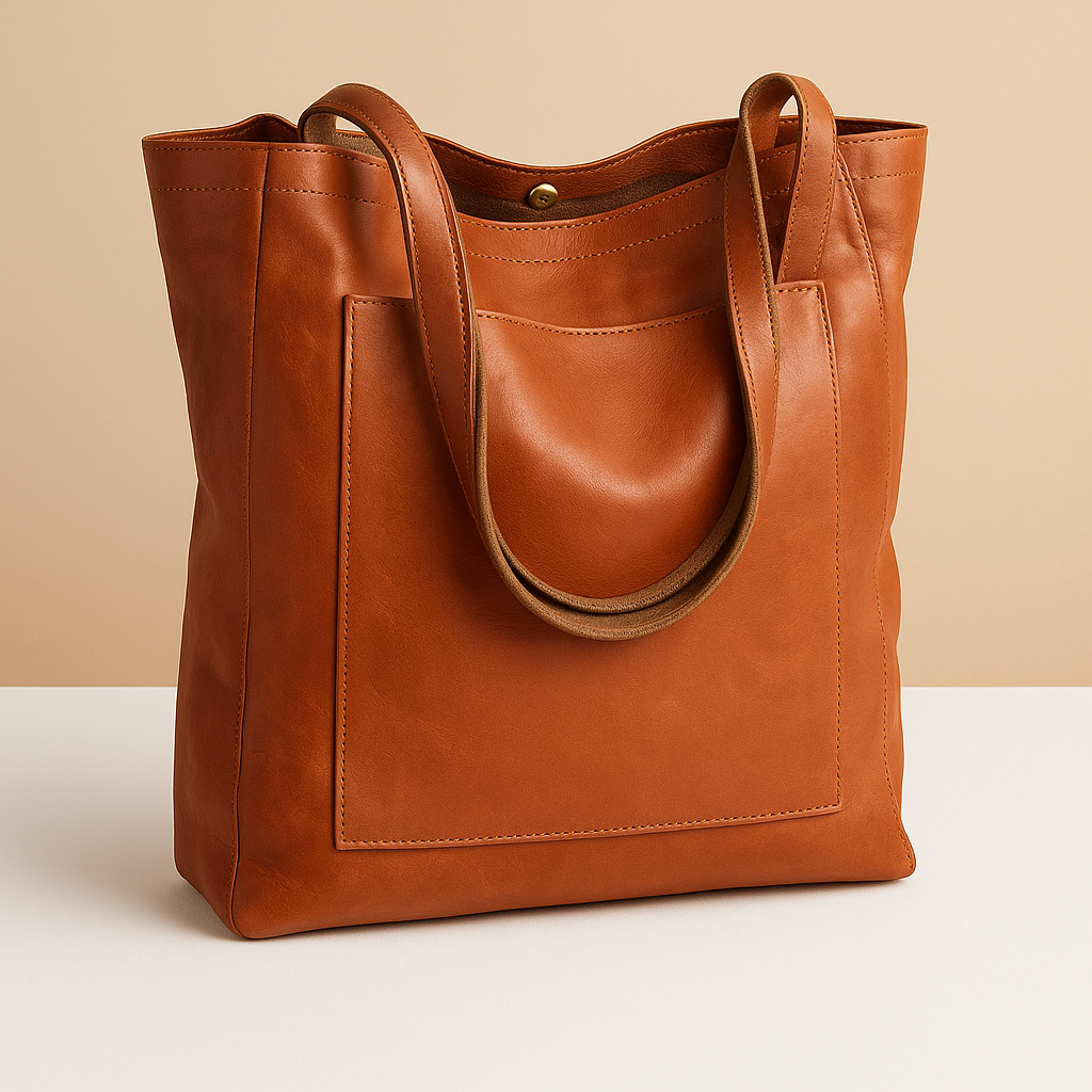 Elegante handgemaakte schoudertas van kunstleer voor dames | Femke