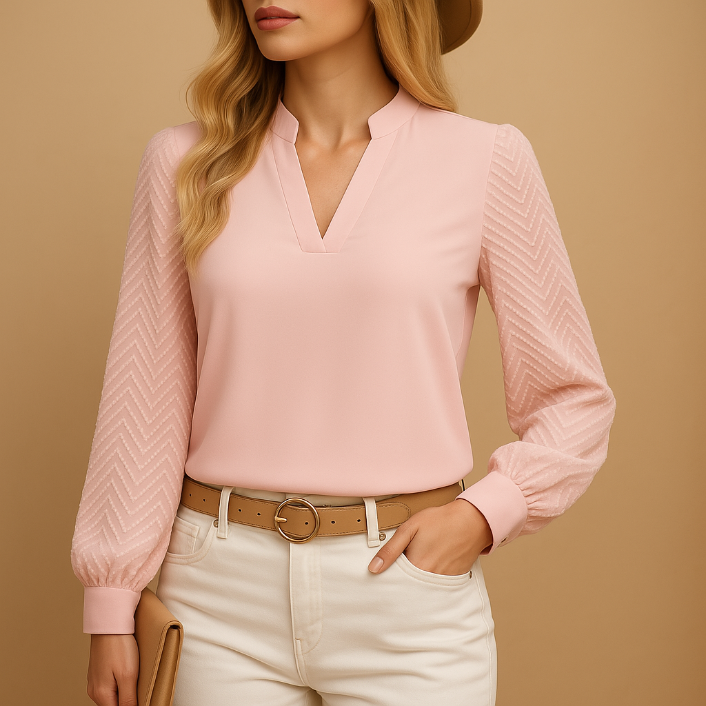 Elegante V-hals top voor dames | Noa