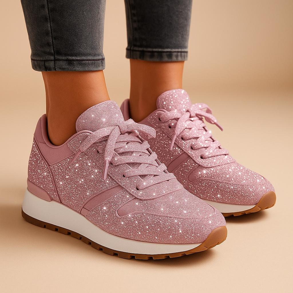 Glitter sneakers met pailletten voor dames | Fenne