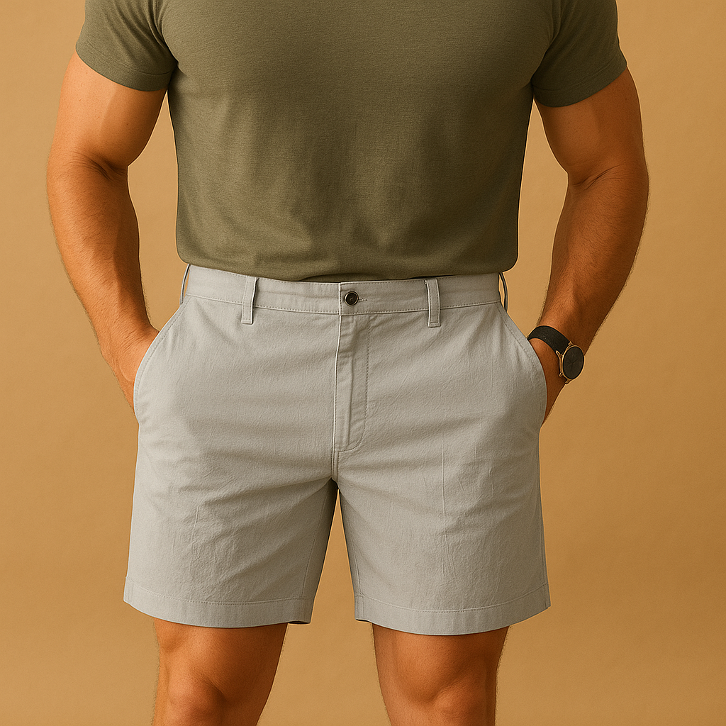 Herre shorts i åndbart materiale med afslappet pasform | Floris