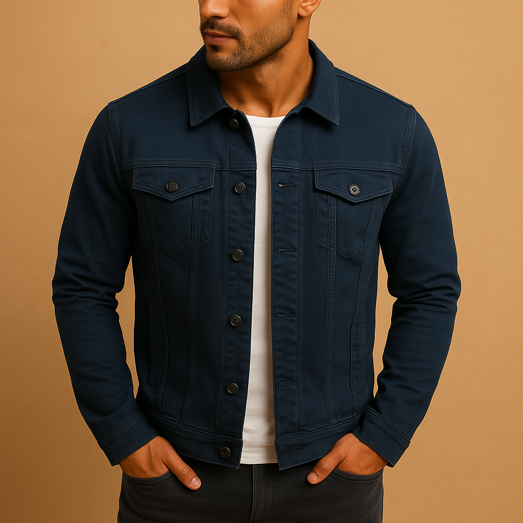 Klassisk, tætsiddende herreskjorte med lange ærmer | Feliks