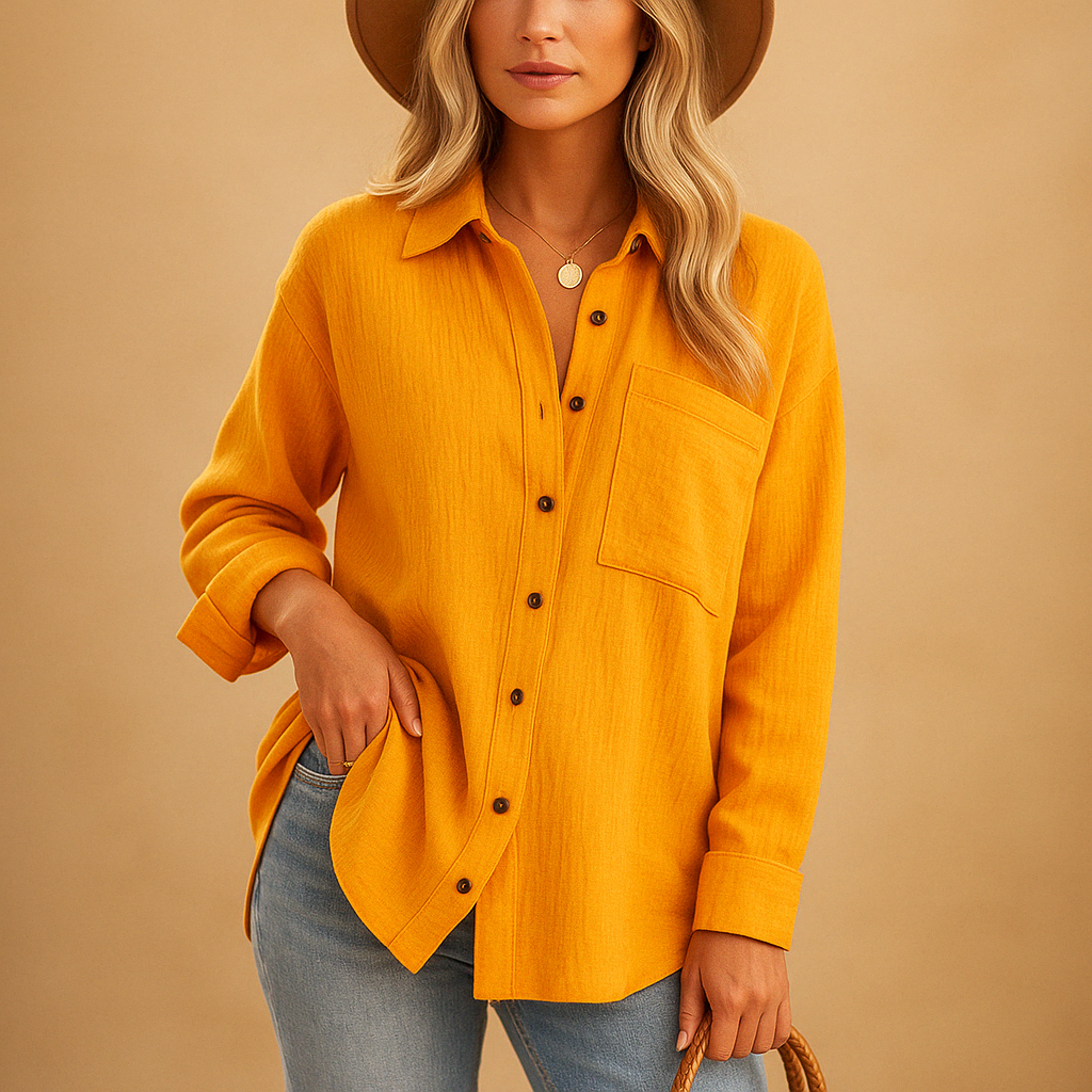 Marije | Klassiek poloshirt met lange mouwen voor dames