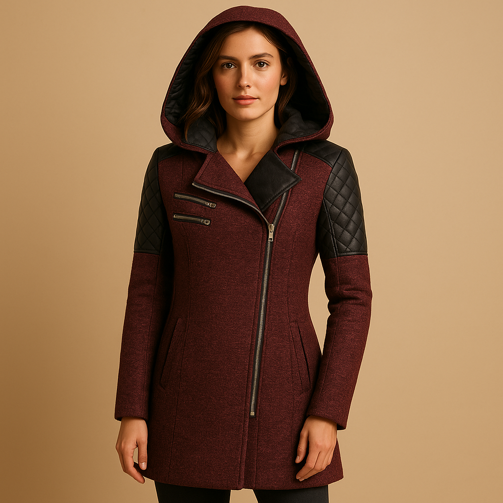 Lange winterjas met capuchon voor dames | Lotte