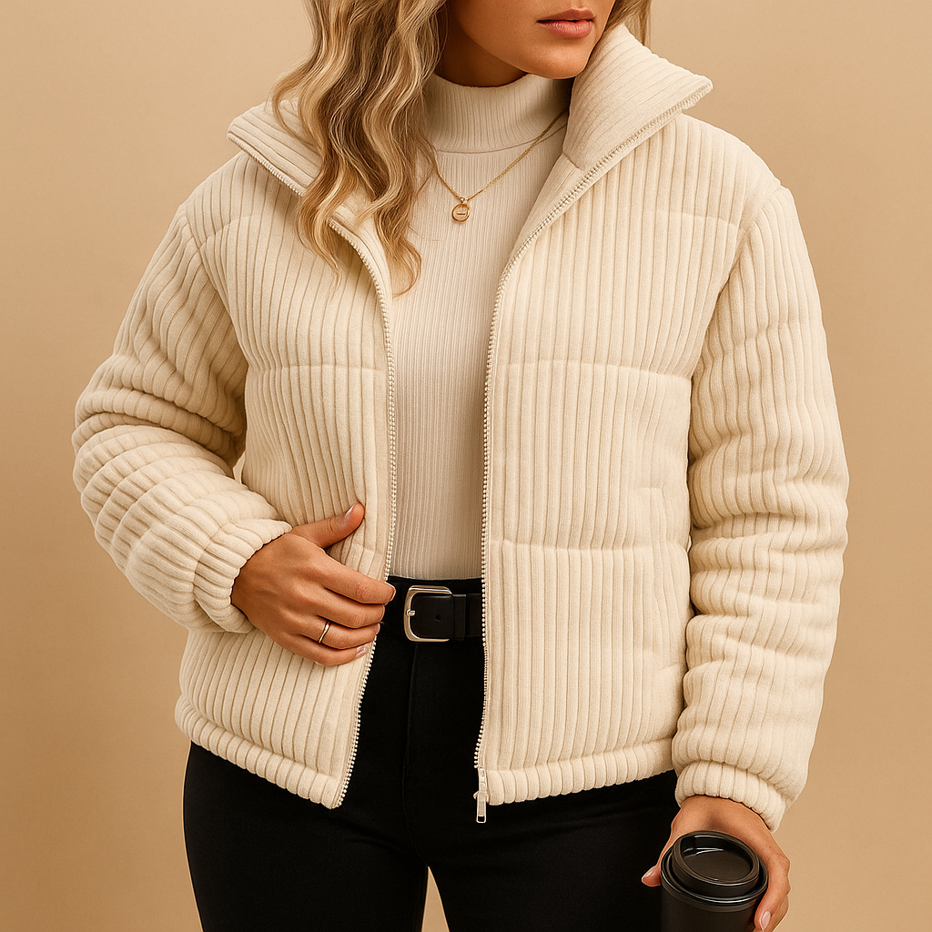 Lichtgewicht pufferjas met getailleerde pasvorm voor dames | Annelies