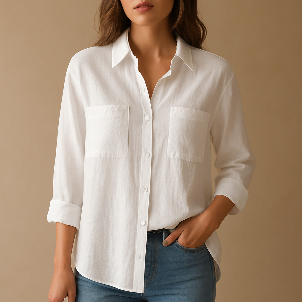 Blouse met lange mouwen voor dames | Jasmijn