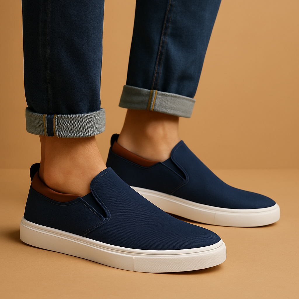 Moderne slip-ons med åndbart tekstil til mænd | Joris
