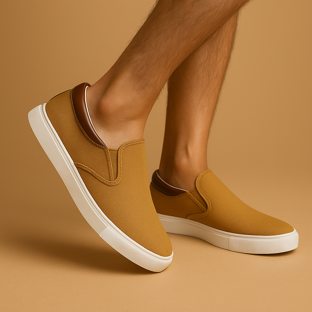 Moderne slip-ons med åndbart tekstil til mænd | Joris