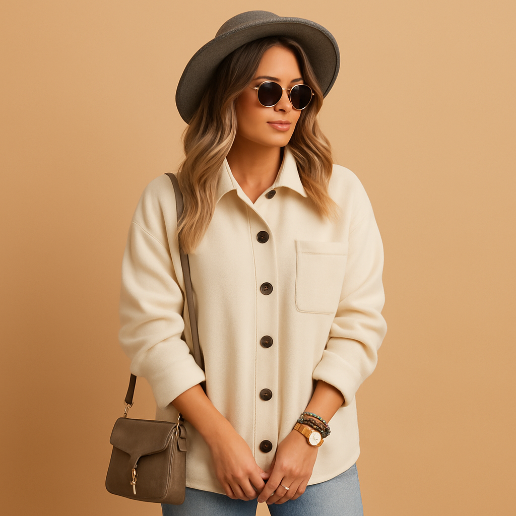 Mouwloos wintervest voor dames met klassiek silhouet | Femke