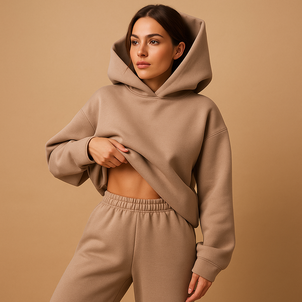 Oversized loungewear set met hoodie en broek voor dames | Mila