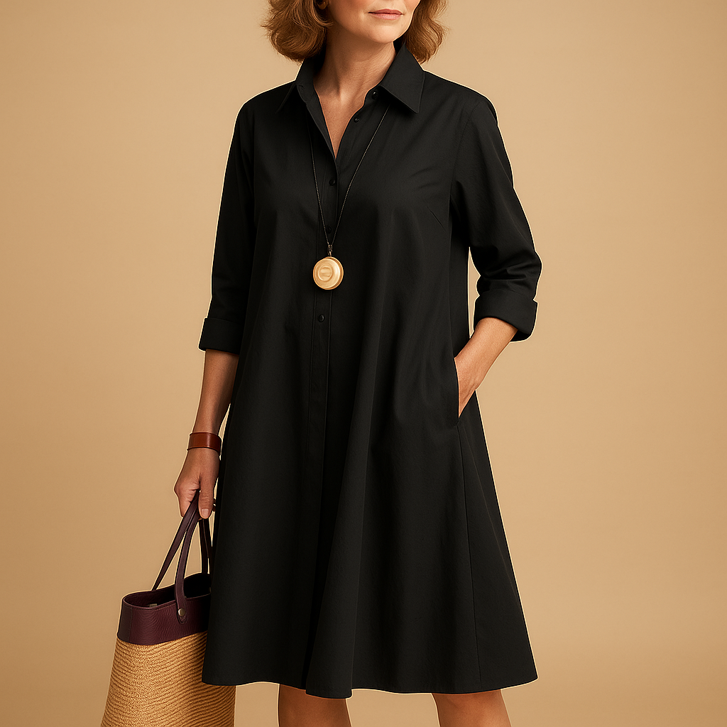 Polojurk met stretch en kraag voor dames | Ylva