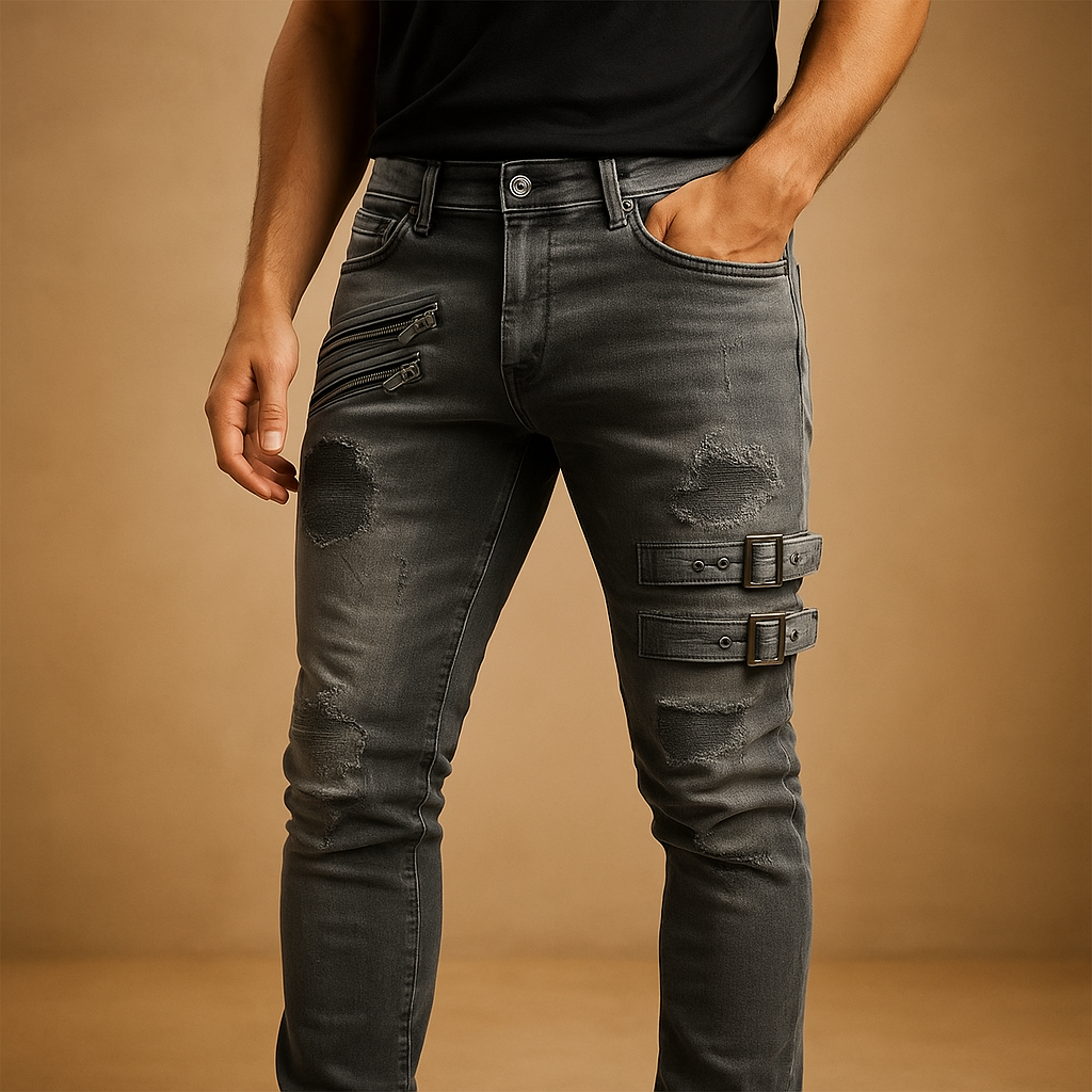 Slim fit stretch jeans til mænd | Daan