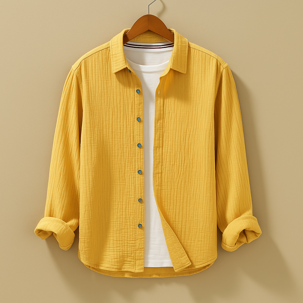 Joris | Stilfuldt button-down skjorte med lange ærmer til mænd