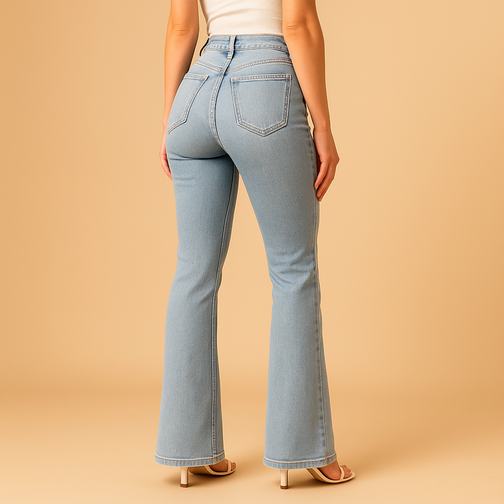 Flared high-waist jeans voor dames | Yasmine