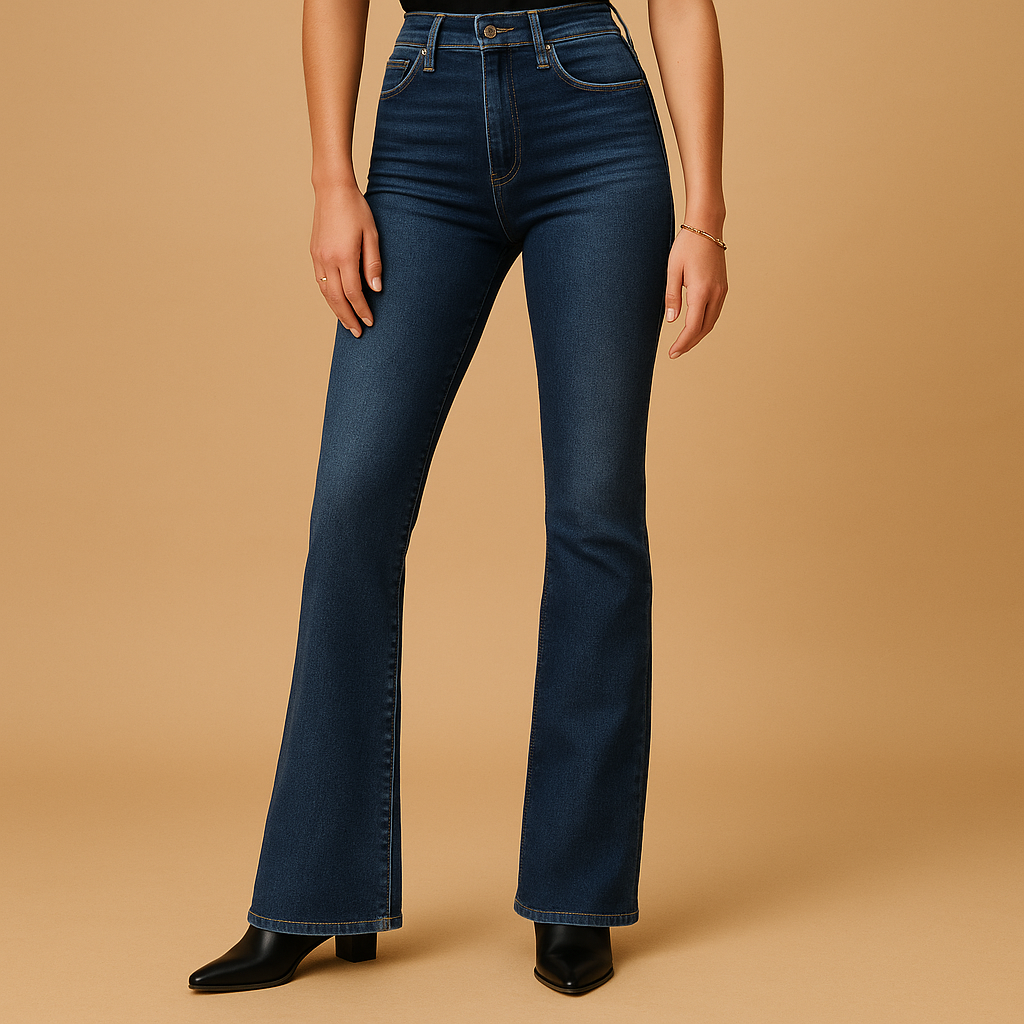 Flared high-waist jeans voor dames | Yasmine