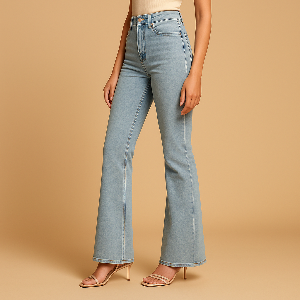 Flared high-waist jeans voor dames | Yasmine