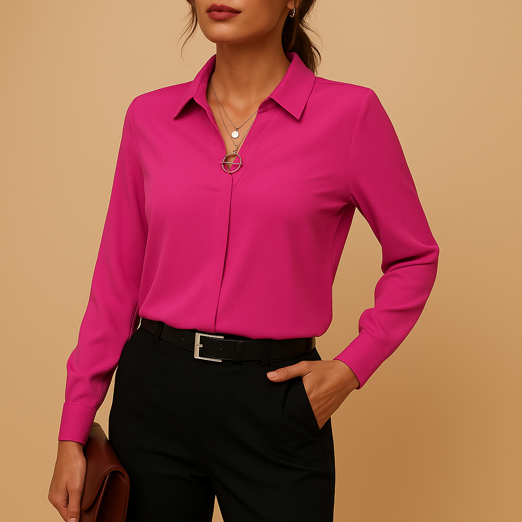 Lieke | Elegante effen blouse voor dames