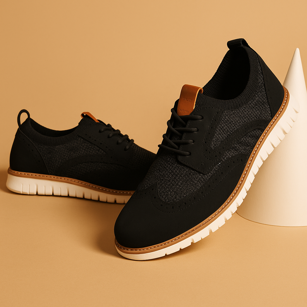 Åndbare herresko med brogue-detaljer til mænd | Thijs