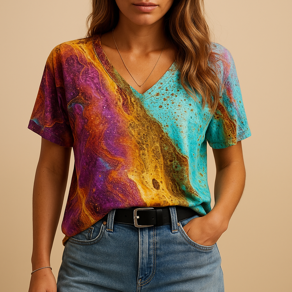 Boho top met losse pasvorm en sierdetails voor dames | Marissa