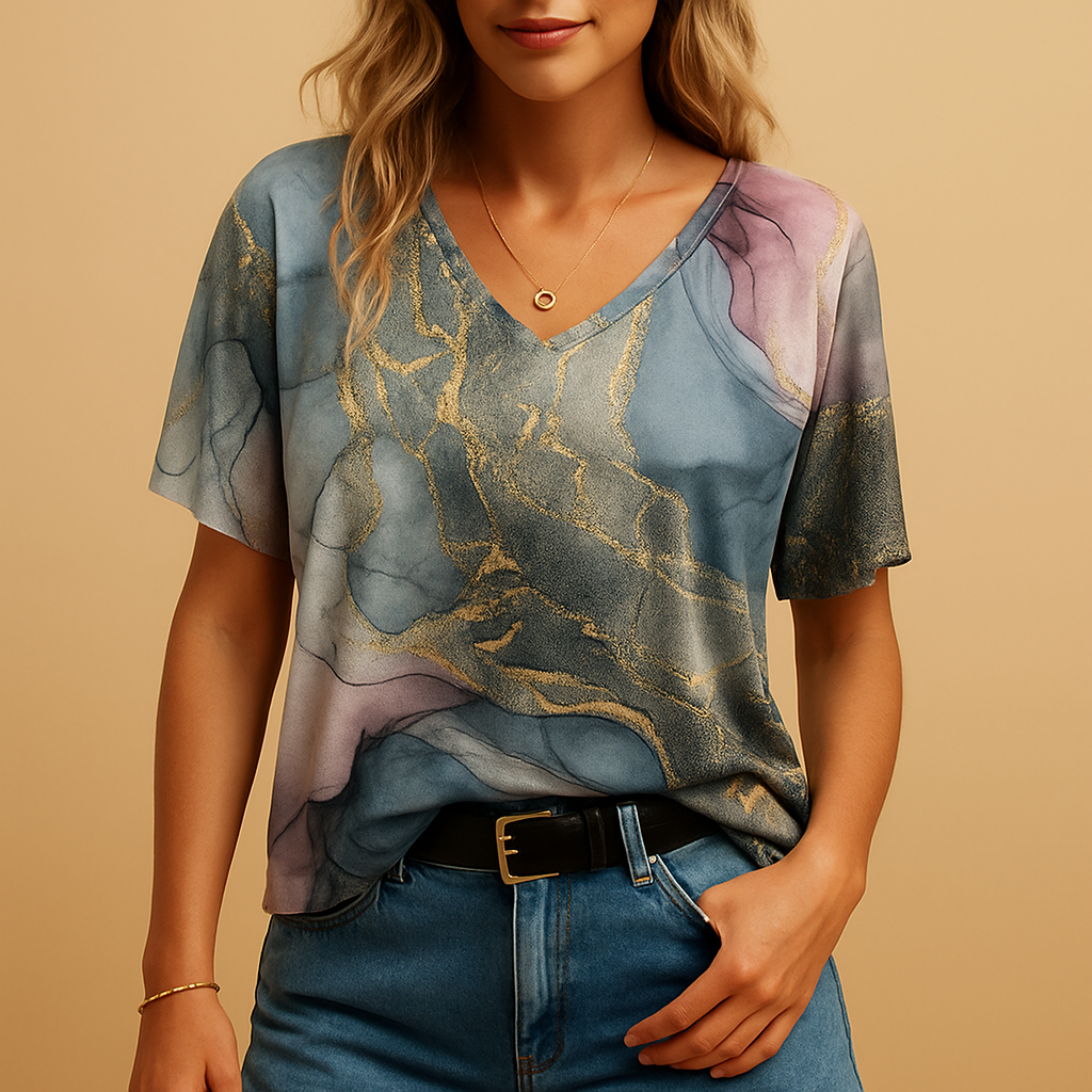 Boho top met losse pasvorm en sierdetails voor dames | Marissa
