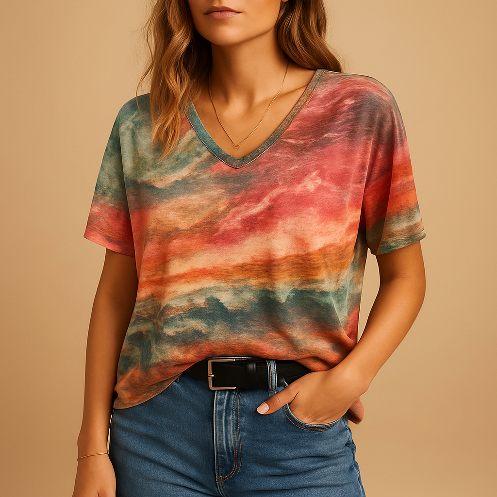 Boho top met losse pasvorm en sierdetails voor dames | Marissa