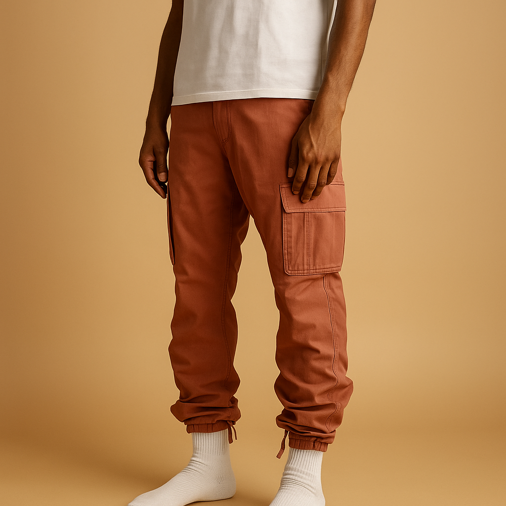 Regular fit cargobukser til mænd med lommer | Milan