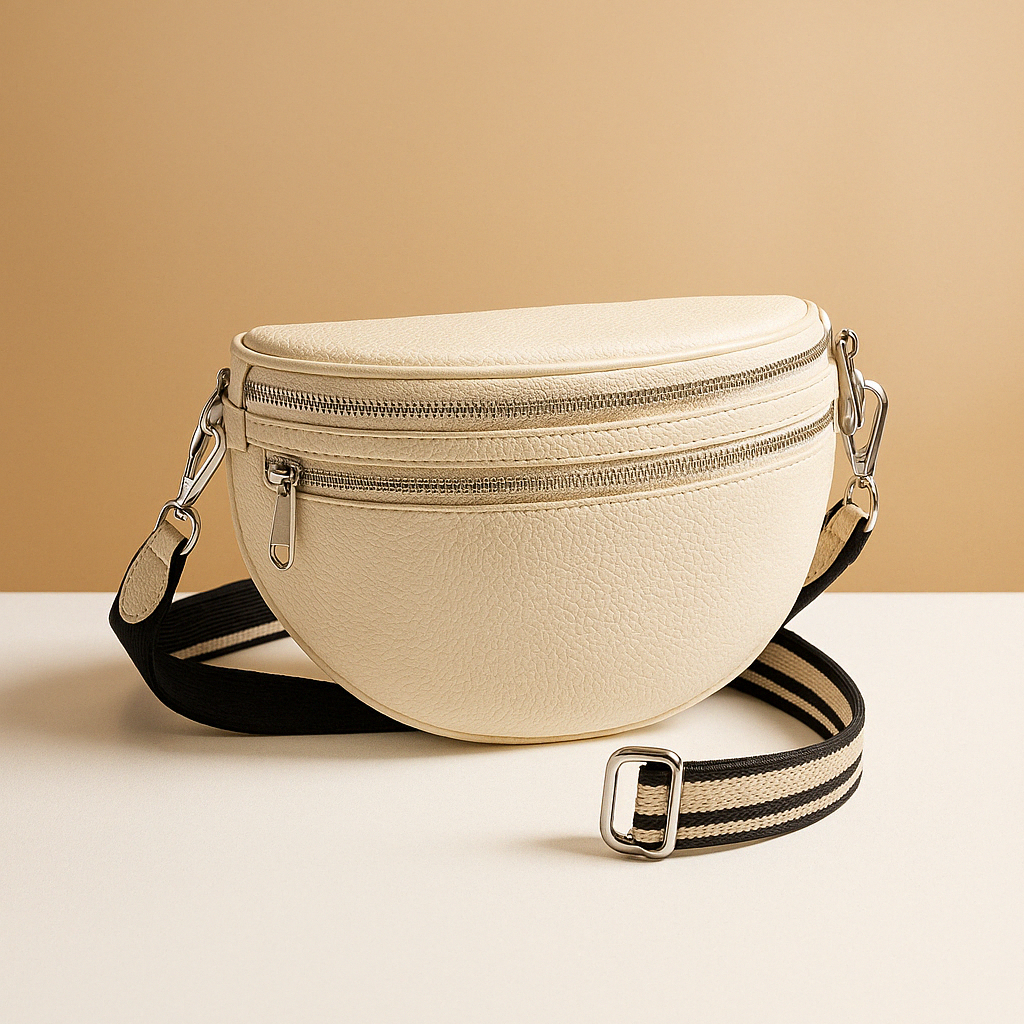 Crossbodytas met dubbele rits en tijdloos ontwerp voor dames | Romy
