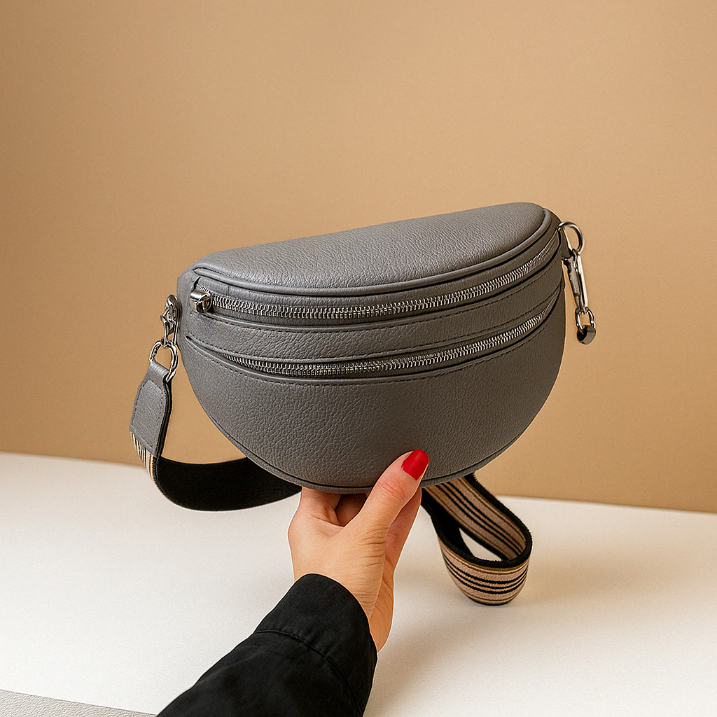 Crossbodytas met dubbele rits en tijdloos ontwerp voor dames | Romy