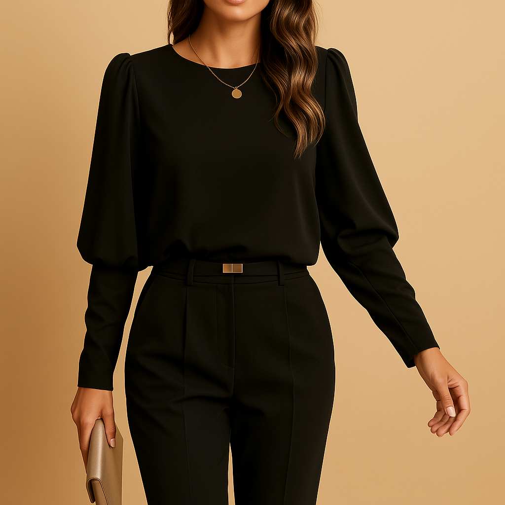 Elegante blouse met lange mouwen voor dames | Luna