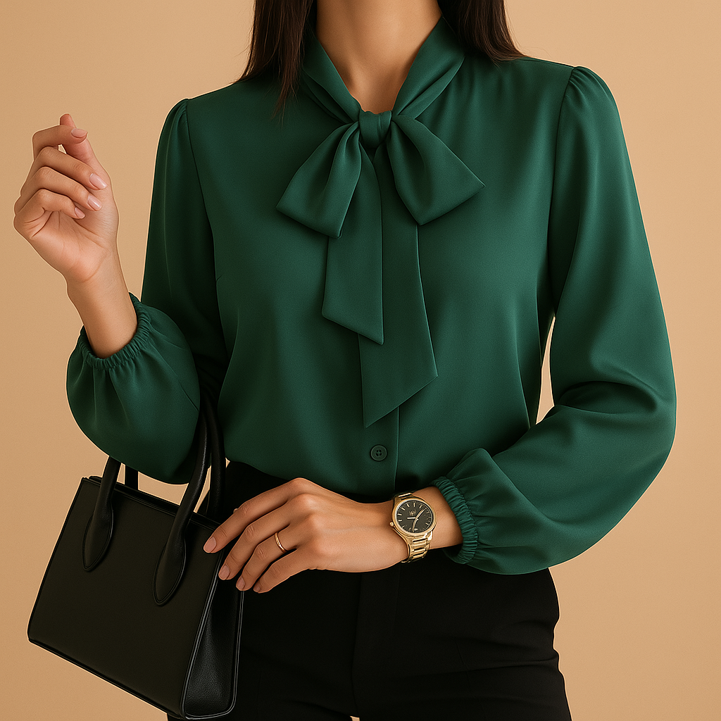 Lianne | Elegante blouse met strikdetail voor dames