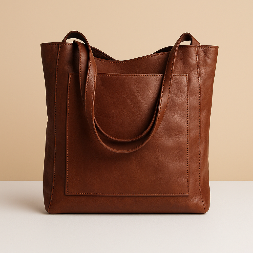 Elegante handgemaakte schoudertas van kunstleer voor dames | Femke