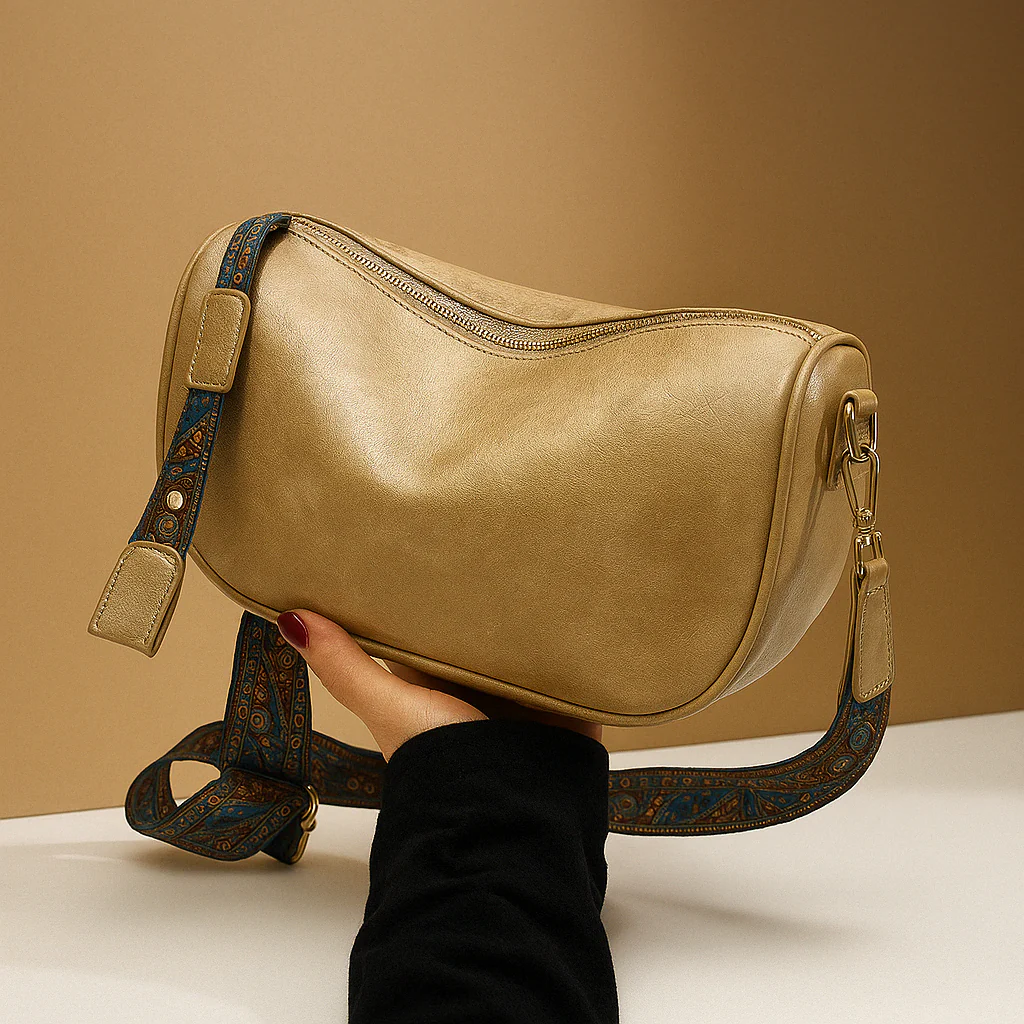 Gestructureerde crossbodytas met tijdloos design voor dames | Lianne