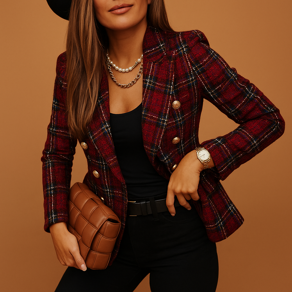 Getailleerde blazer met elegante snit voor dames | Tessa