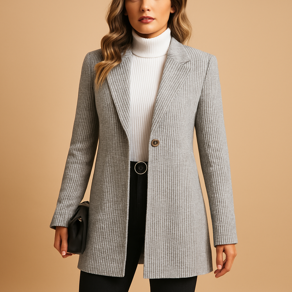 Getailleerde blazer met lange mouwen voor dames | Sylvie