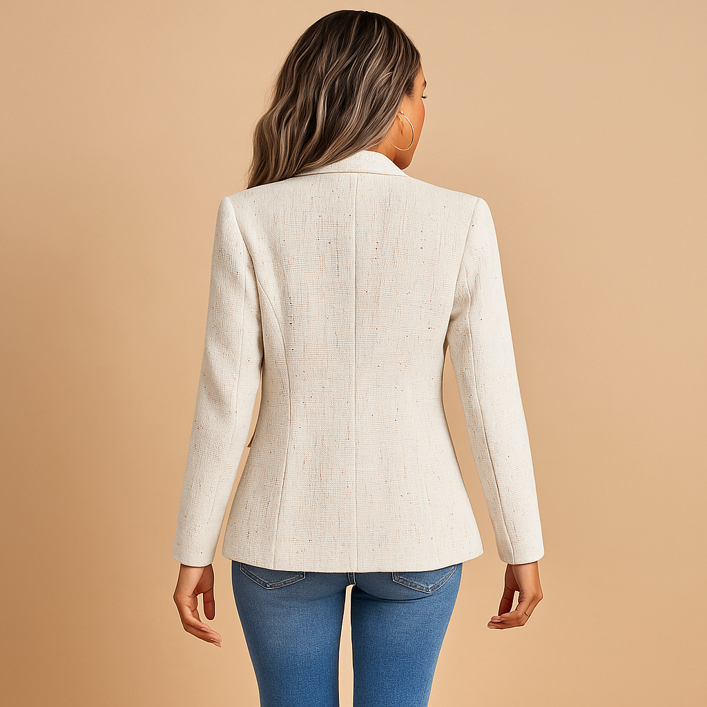 Getailleerde blazer met reverskraag voor dames | Renée