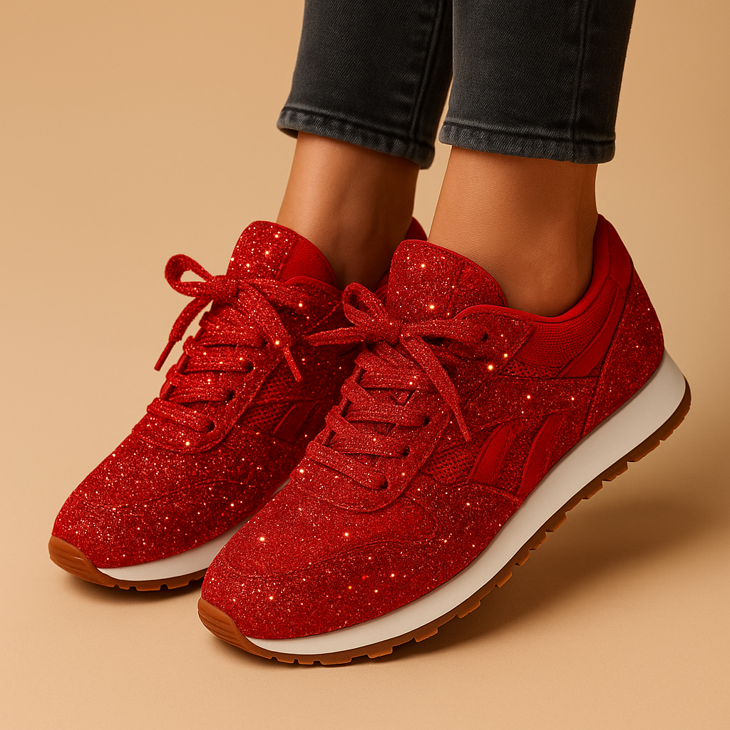 Glitter sneakers met pailletten voor dames | Fenne