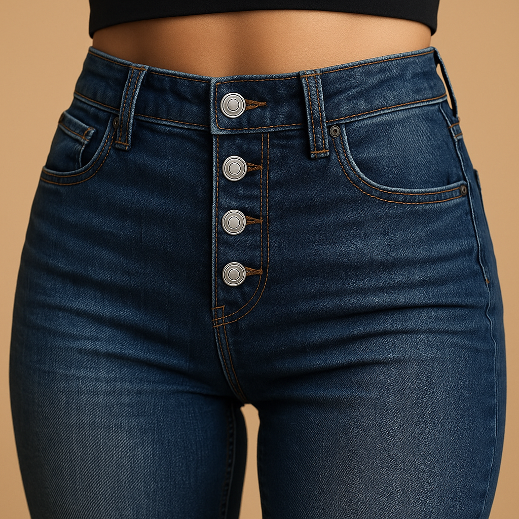 High-waisted loose fit jeans voor dames | Fleur